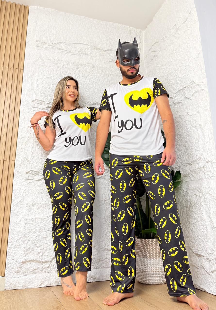 Couples Matching Batman Pajama Set – Arcade Family Edition