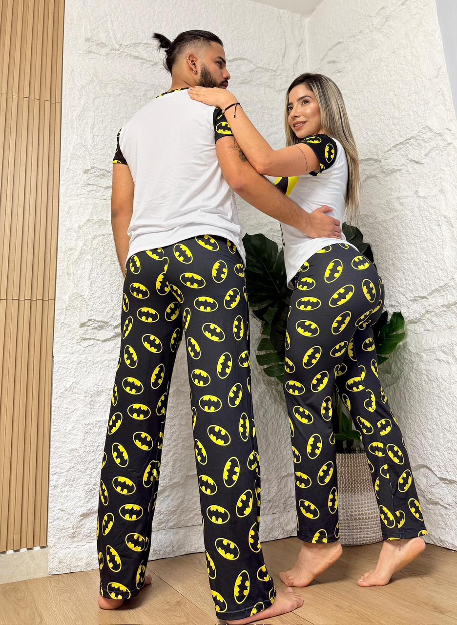 Couples Matching Batman Pajama Set – Arcade Family Edition